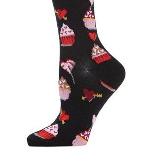 Cupcakes Bamboo Crew Novelty Socks